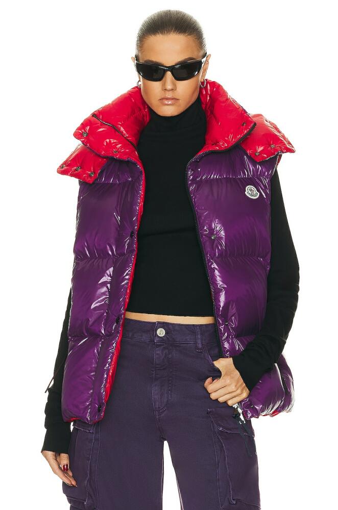 Moncler Luzule Vest in Purple Cover