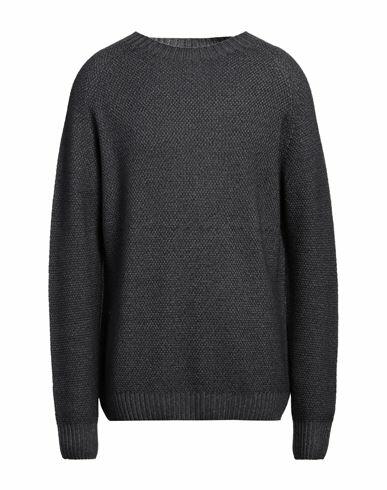 H953 Man Sweater Steel grey Merino Wool Cover