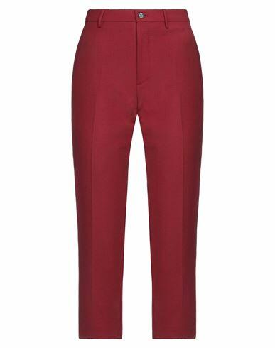 Berwich Woman Pants Brick red Polyester, Virgin Wool, Elastane Cover