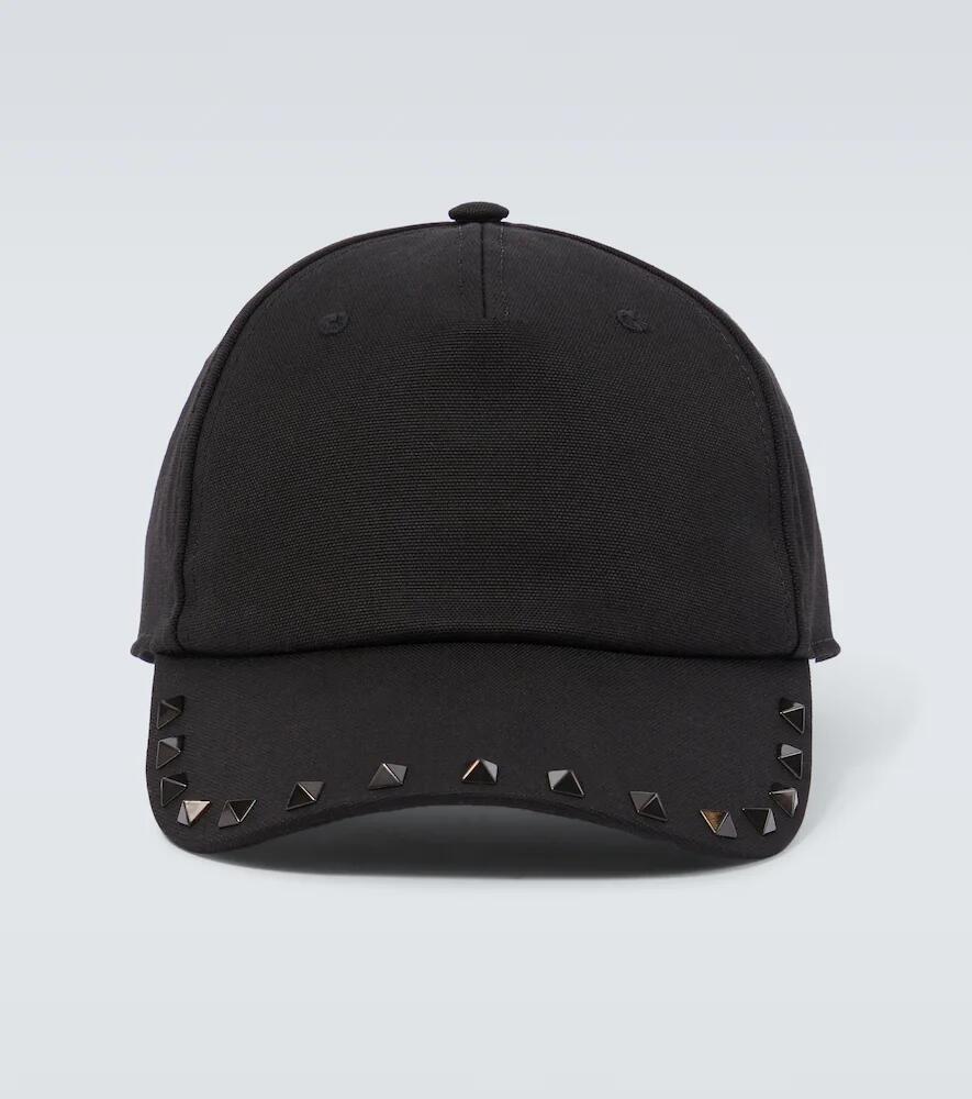 Valentino Garavani Rockstud canvas baseball cap Cover