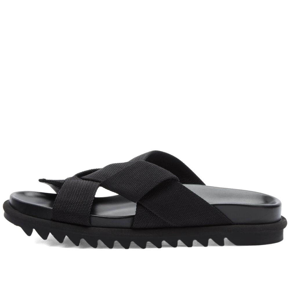 Dries Van Noten Men's Crossover Sandal in Black Cover