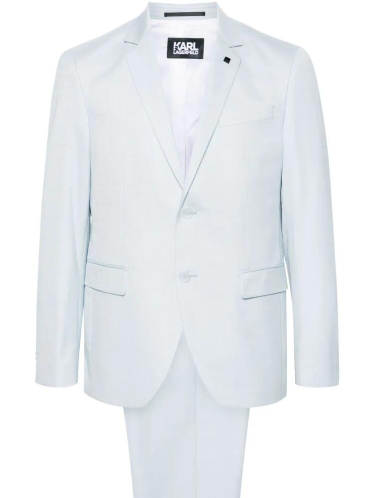 Karl Lagerfeld single-breasted tailored suit - Blue Cover