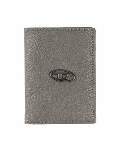 Diesel Man Wallet Grey Bovine leather Cover