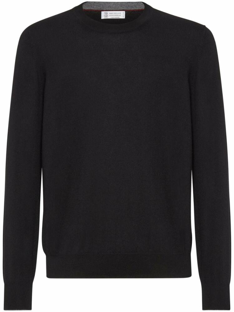 Brunello Cucinelli crew-neck cashmere jumper - Black Cover