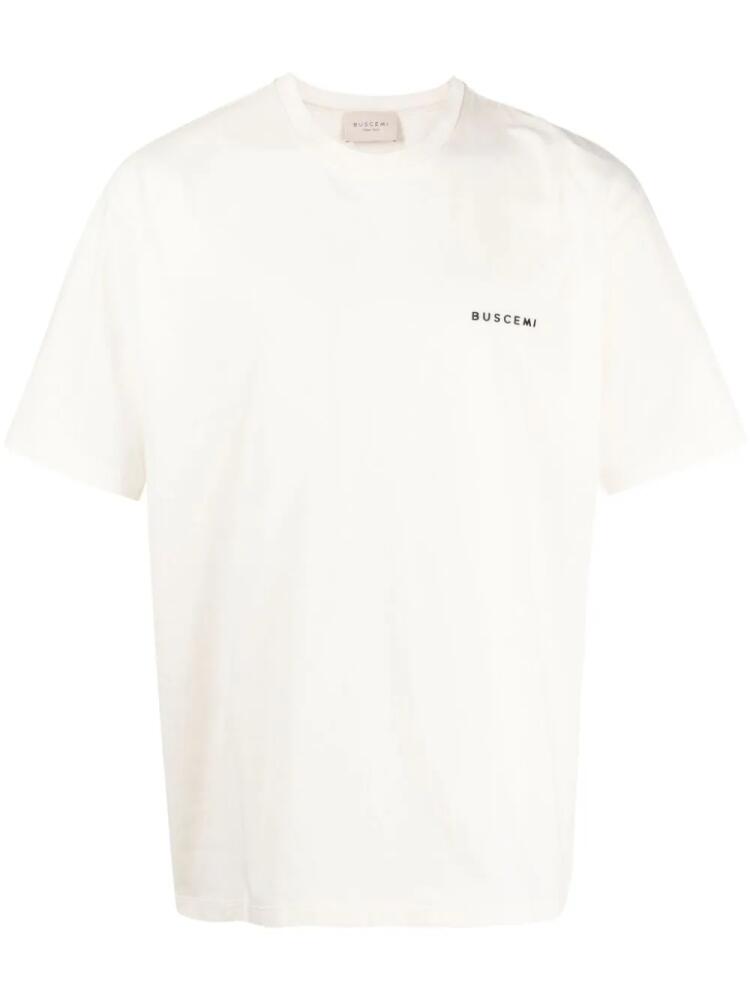 Buscemi logo-print cotton T-shirt - White Cover