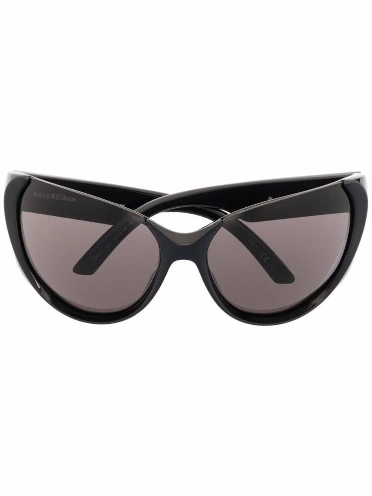 Balenciaga Eyewear Xpander butterfly-frame sunglasses - Black Cover