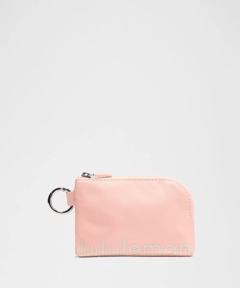 lululemon - Clippable Card Pouch - Flush Pink/White Opal Cover