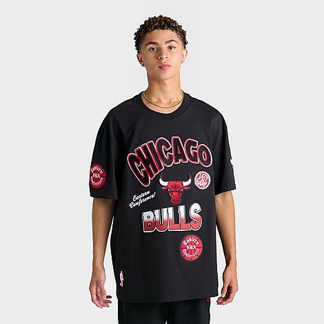 Pro Standard Men's Chicago Bulls NBA Turn It Up T-Shirt in Black/Black Cover