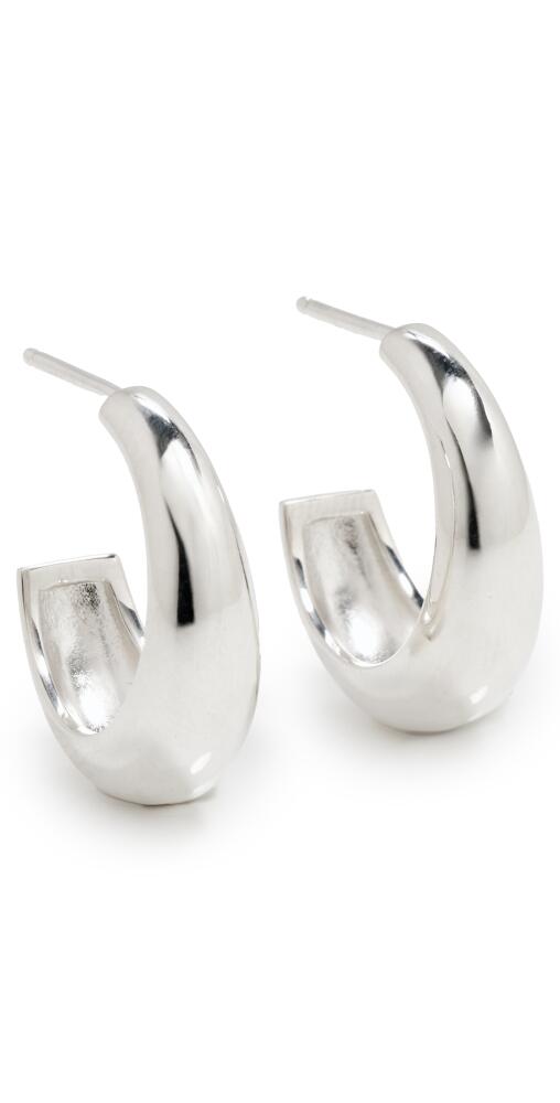 Zoe Chicco Sterling Silver Medium Aura Hoop Earrings Sterling Silver Cover