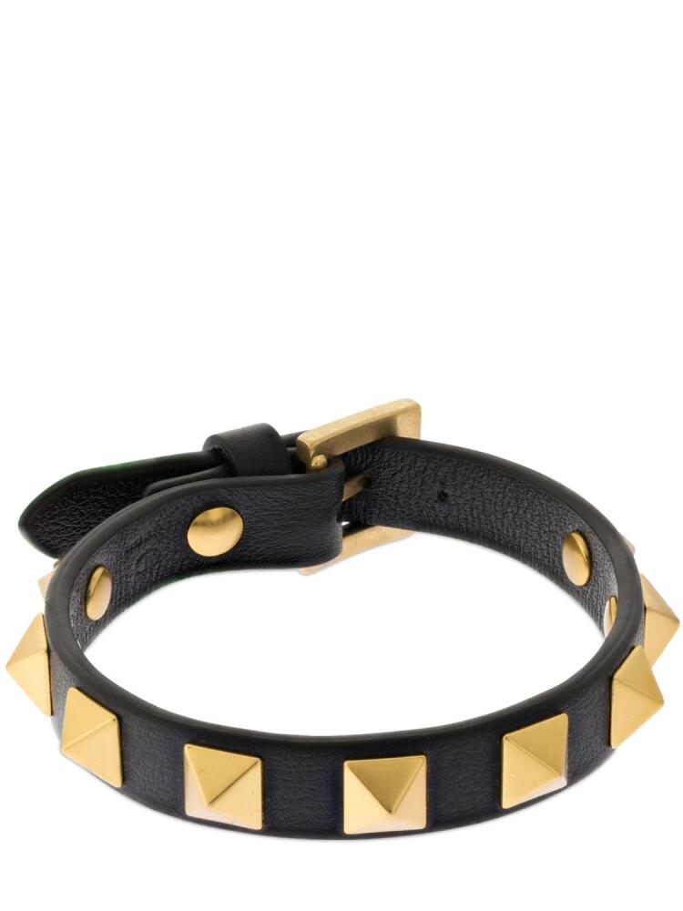 VALENTINO GARAVANI Rockstud Leather Belt Bracelet Cover