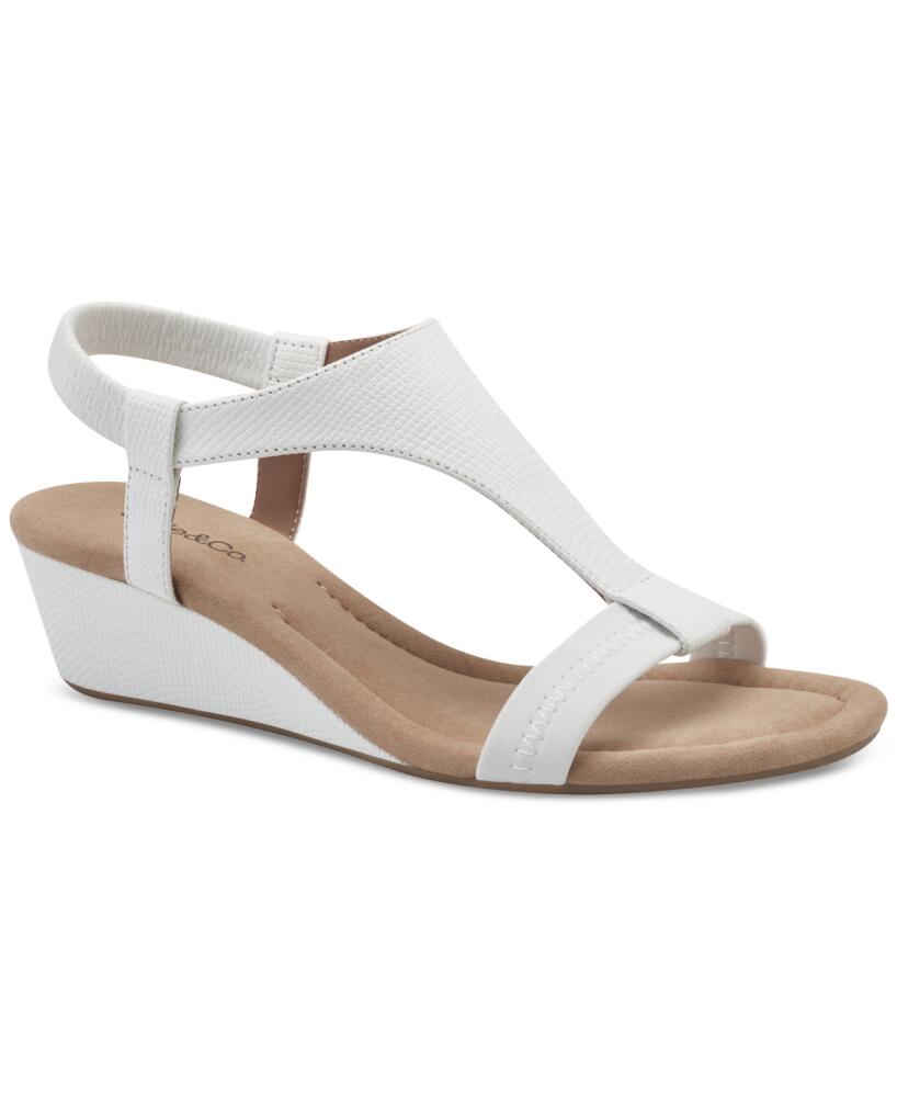 Style & Co Women's Step N Flex Vacanzaa Wedge Sandals, Created for Macy's - White Lizard Cover