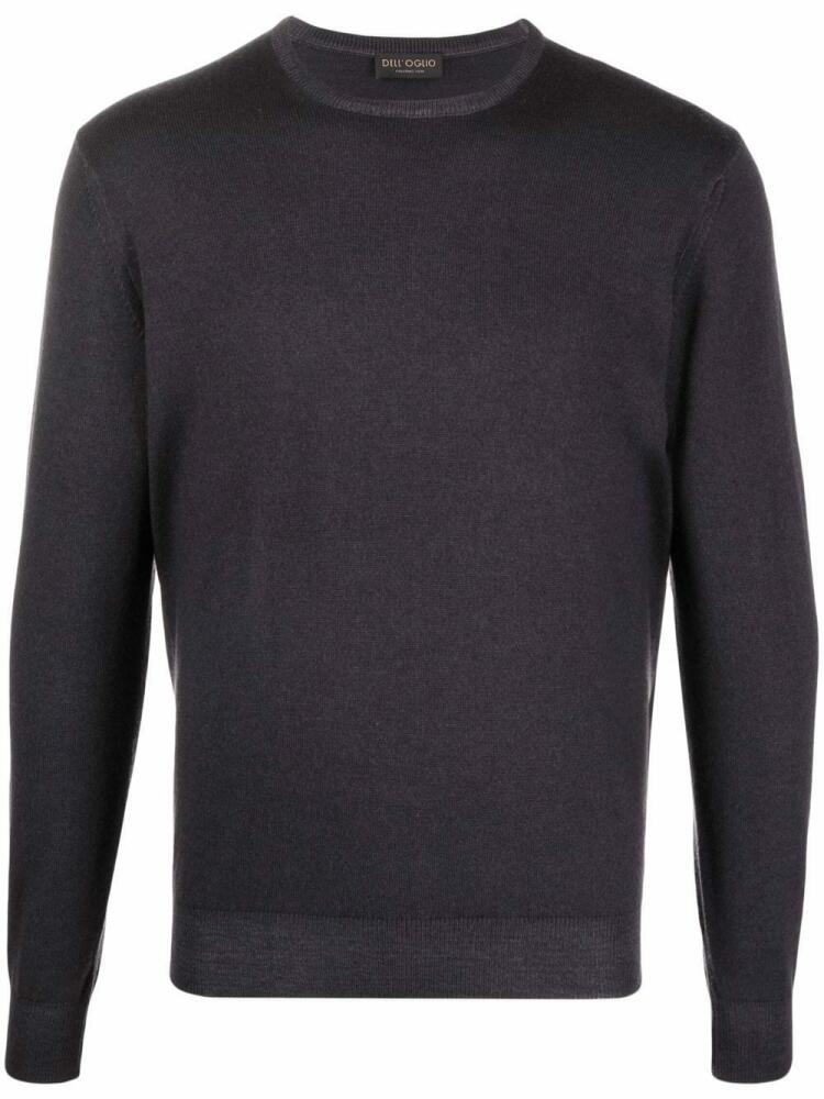 Dell'oglio fine-knit rib-trimmed jumper - Blue Cover