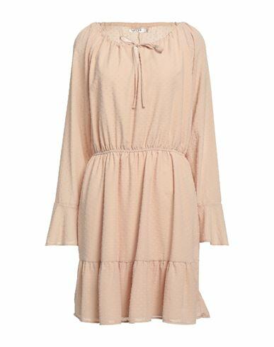 Na-kd Woman Mini dress Beige Polyester Cover