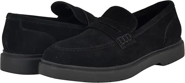 Calvin Klein Brinda (Black Suede) Women's Flat Shoes Cover