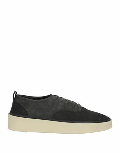 Fear Of God Man Sneakers Black Soft Leather Cover