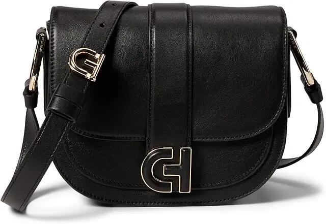 Cole Haan Essential Saddle Bag (Black) Handbags Cover