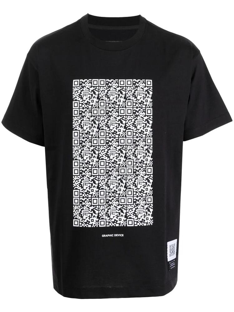 Fumito Ganryu Graphic-device short-sleeve T-shirt - Black Cover