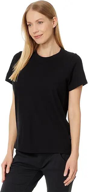 Smartwool Perfect Crew Short Sleeve Tee (Black) Women's Clothing Cover