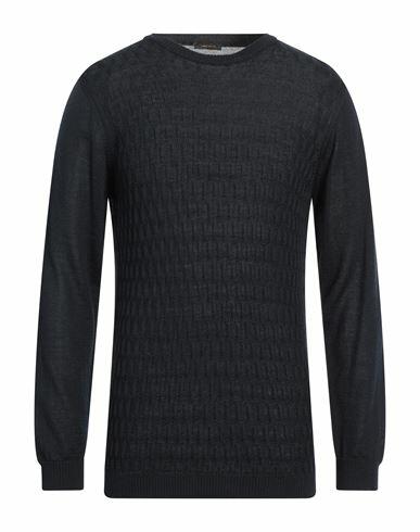 Officina 36 Man Sweater Midnight blue Merino Wool, Acrylic Cover