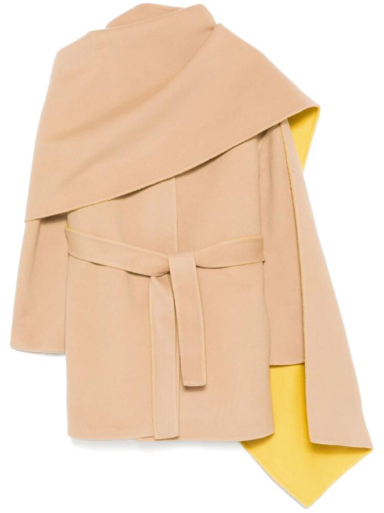 Fabiana Filippi detachable-cape coat - Neutrals Cover