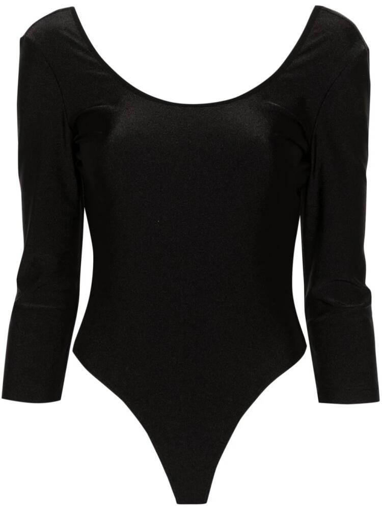 Just Cavalli open-back satin bodysuit - Black Cover