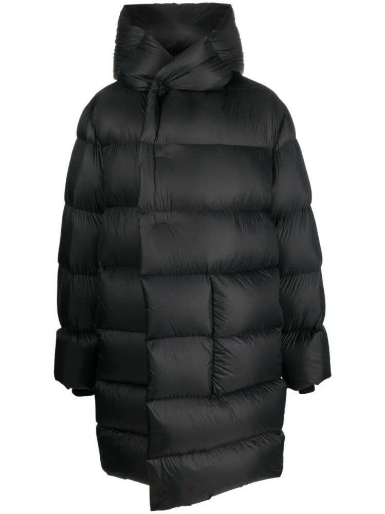 Rick Owens oversized hooded padded coat - Black Cover