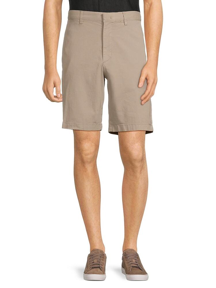 Theory Men's Baxter Solid Shorts - Beige Cover