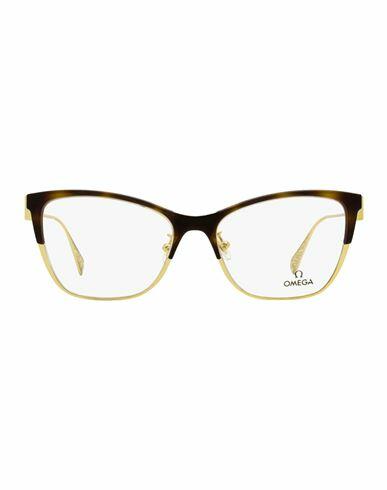 Omega Omega Butterfly Om5001h Eyeglasses Woman Eyeglass frame Brown Metal, Acetate Cover