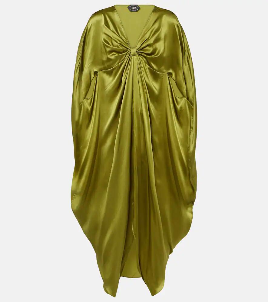 Taller Marmo Azores gathered silk satin kaftan Cover