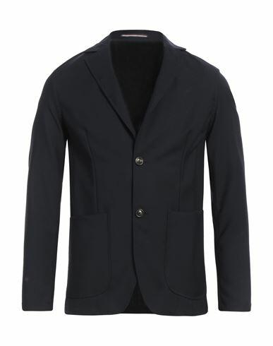 Tommy Hilfiger Man Blazer Midnight blue Wool, Elastane Cover