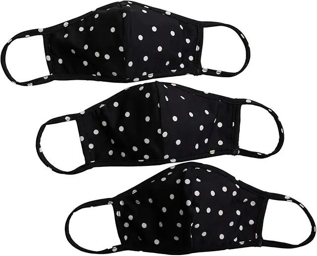 SHASHI Polka Dot Face Mask Set (Black) Scarves Cover