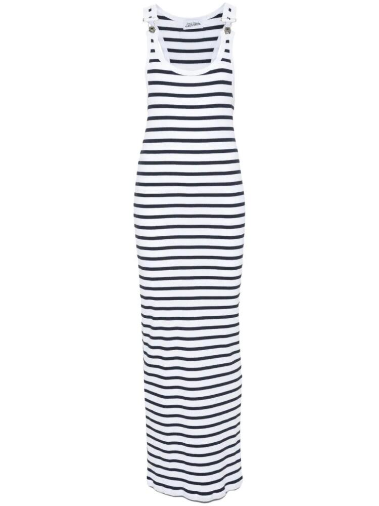 Jean Paul Gaultier Marinère striped maxi dress - White Cover