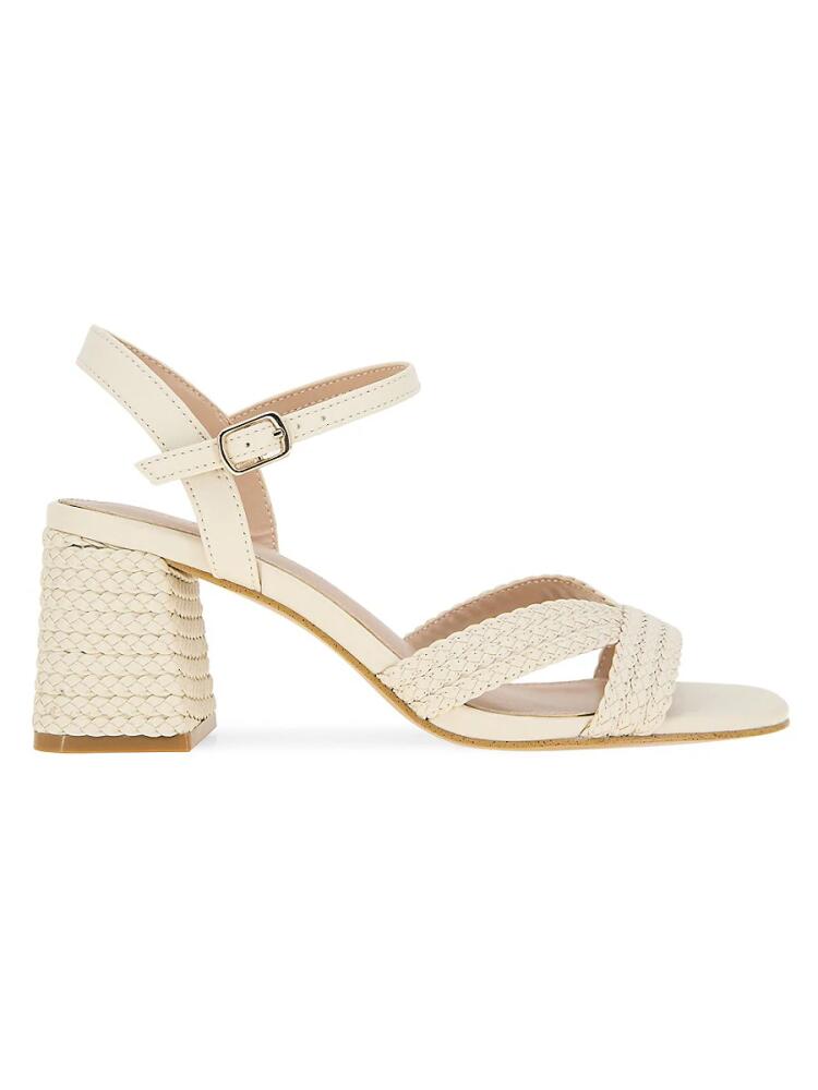 BCBGeneration Women's Dahlia Braided Block Heel Sandals - Bianca Cover