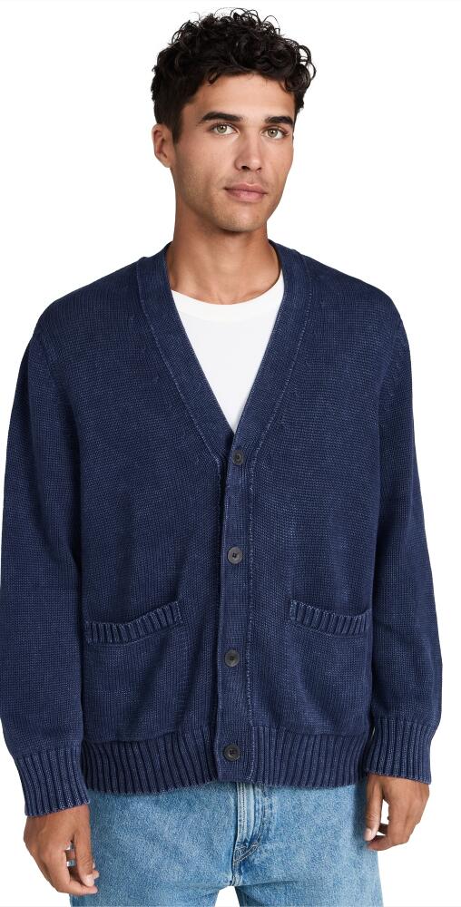 Corridor Acid Wash Cardigan Navy Cover