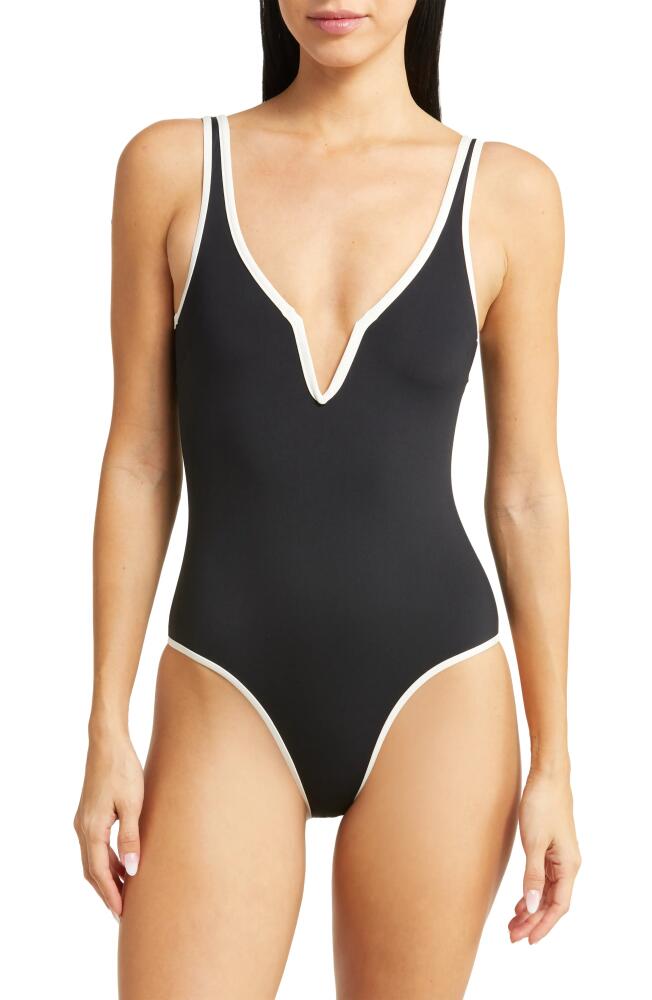 LSPACE Coco One-Piece Swimsuit in Black/Cream Cover