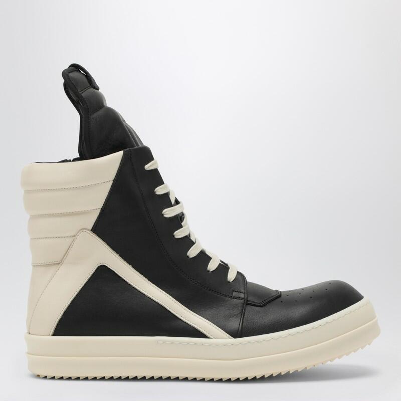 Rick Owens Geobasket black/white milk high trainer Cover