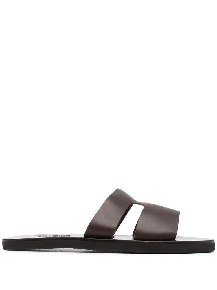 Ancient Greek Sandals double-strap leather sandals - Black Cover