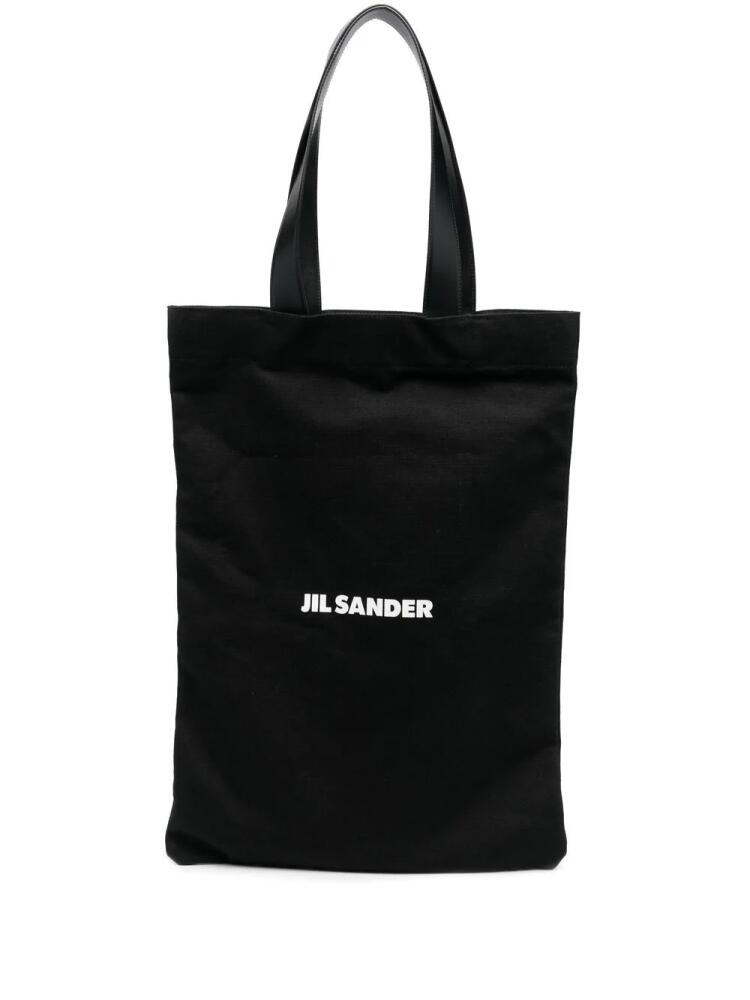 Jil Sander logo-print tote bag - Black Cover