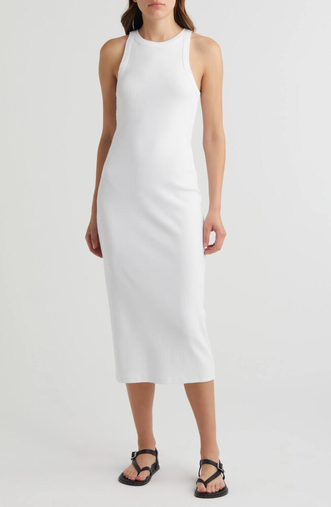 Treasure & Bond Cut In Rib Tank Dress in White Cover