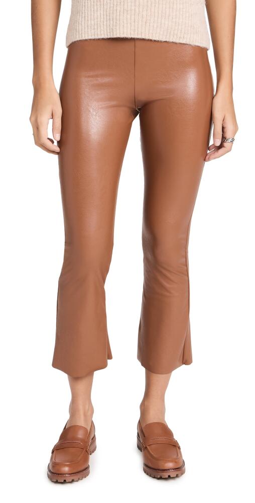 Commando Faux Leather Cropped Flare Pants Cocoa Cover