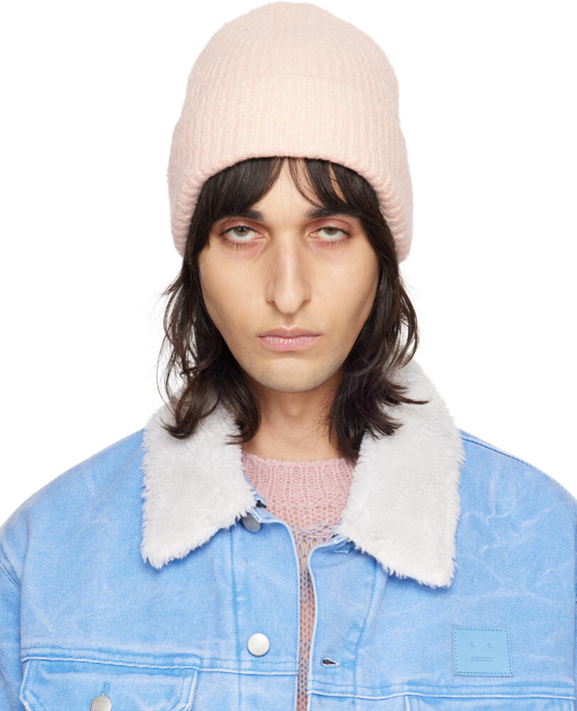 Acne Studios Pink Wool Beanie Cover