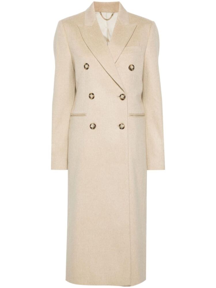 Victoria Beckham double-breasted long-length coat - Neutrals Cover