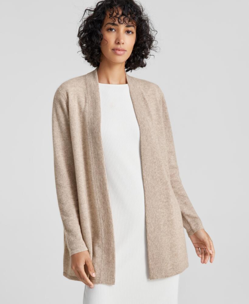 Charter Club Women's 100% Cashmere Duster Sweater, Regular & Petites, Created for Macy's - Pearl Taupe Cover