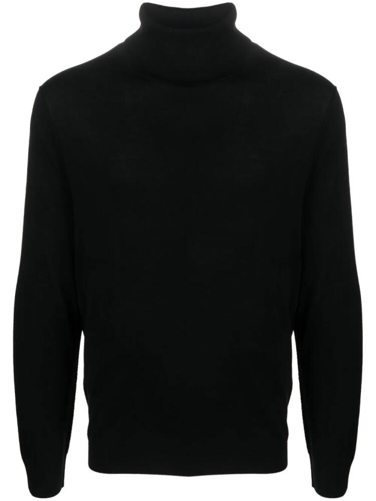 Allude roll-neck merino jumper - Black Cover