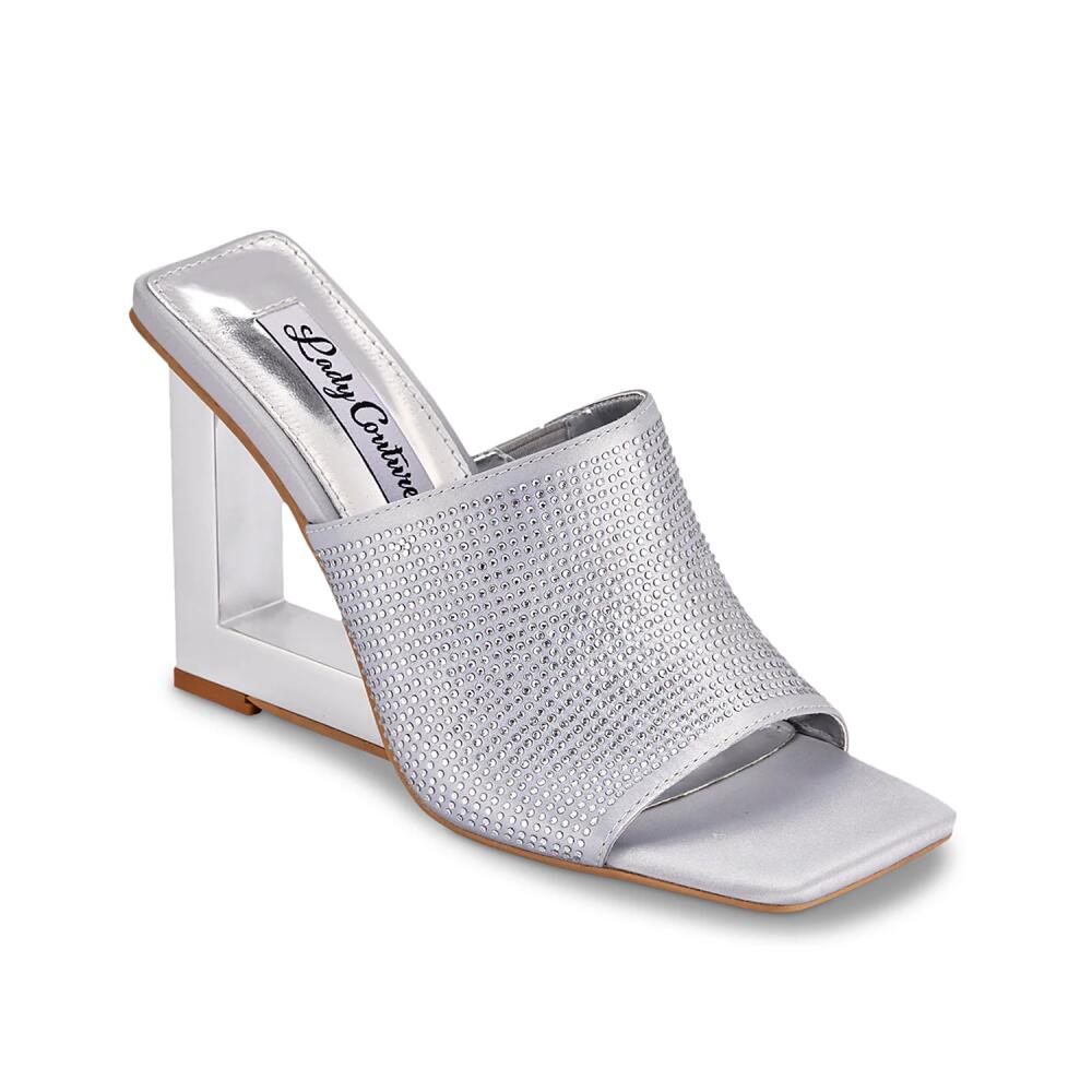 Lady Couture Fuego Wedge Sandal | Women's | Silver Metallic Cover