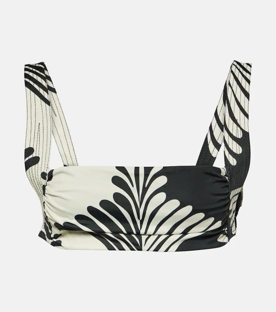 Johanna Ortiz Printed bikini top Cover