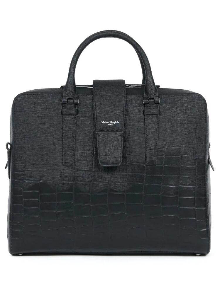 Maison Margiela Fusion leather briefcase - Black Cover