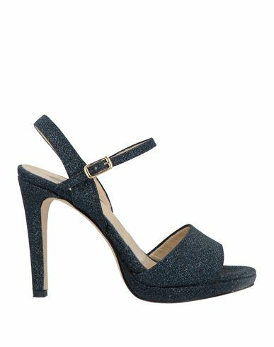 L'arianna Woman Sandals Midnight blue Textile fibers Cover