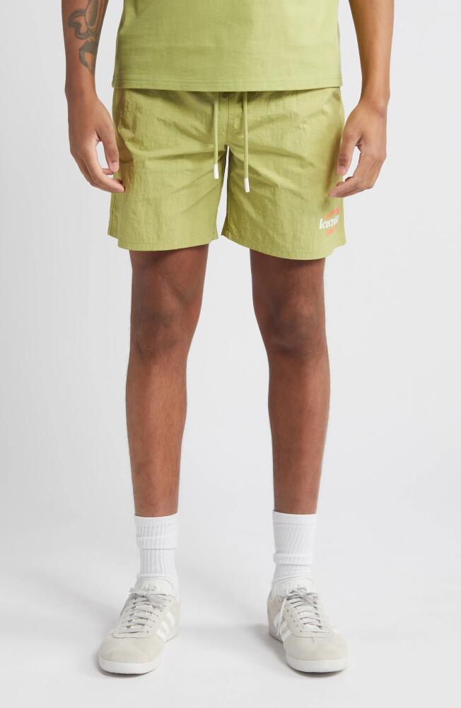 ICECREAM Trademark Shorts in Fern Cover