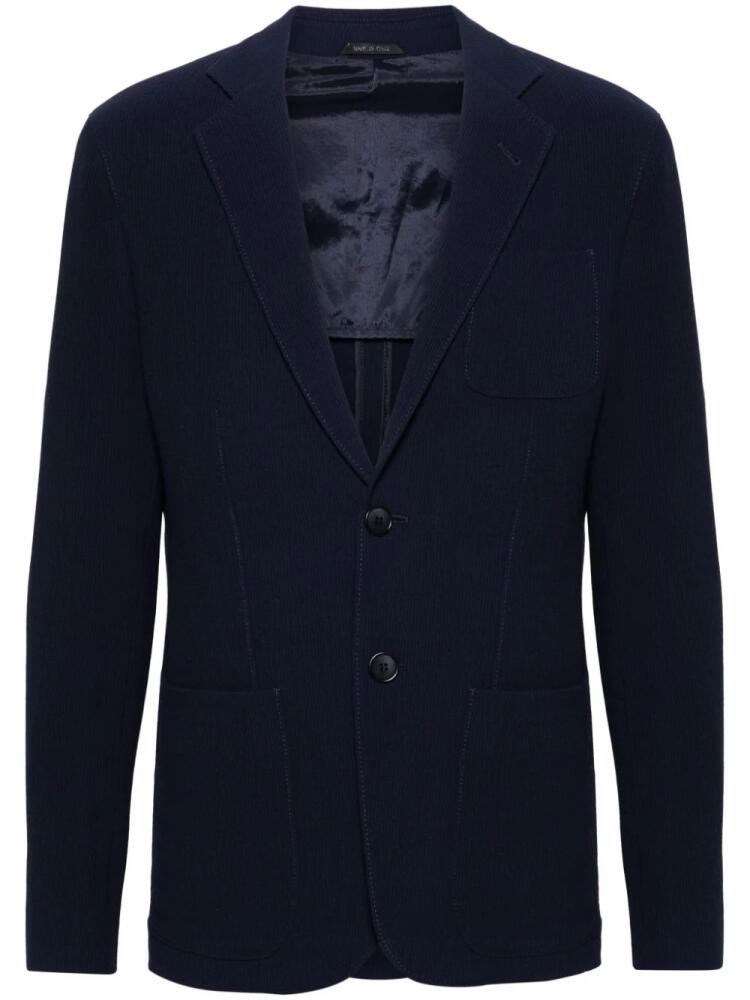 Giorgio Armani single-breasted blazer - Blue Cover